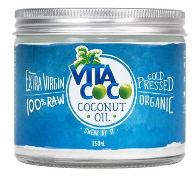 Image of a jar of 100% raw pressed organic Coconut Oil, a great natural product with many benefits for babies and more.