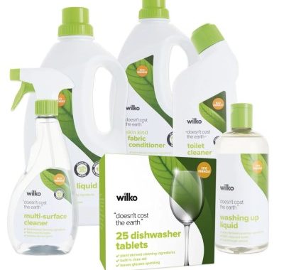 Image of Wilko's eco friendly cleaning product range