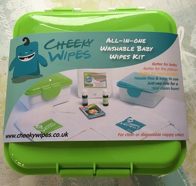 Image of the Cheeky Wipes package as new to help show you how easy it is to swap to reusable baby wipes and be more eco friendly
