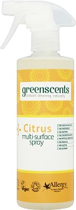 Image of Greenscents citrus surface spray to help you make the switch to eco friendly products