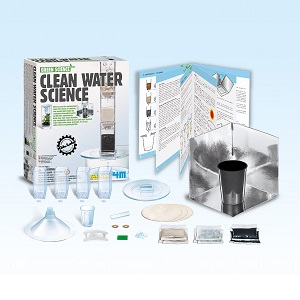 Set up your own dirty water filtration system and create clean water with this Clean Water Science kit