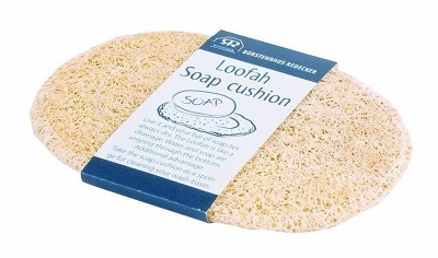 Loofah Soap Cushion helps to keep your soap dry after use, and can also help to clean wash basins or showers!