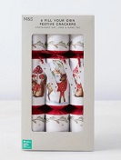 Image of M&S fill your own Christmas crackers kit to help you be more eco friendly at Christmas